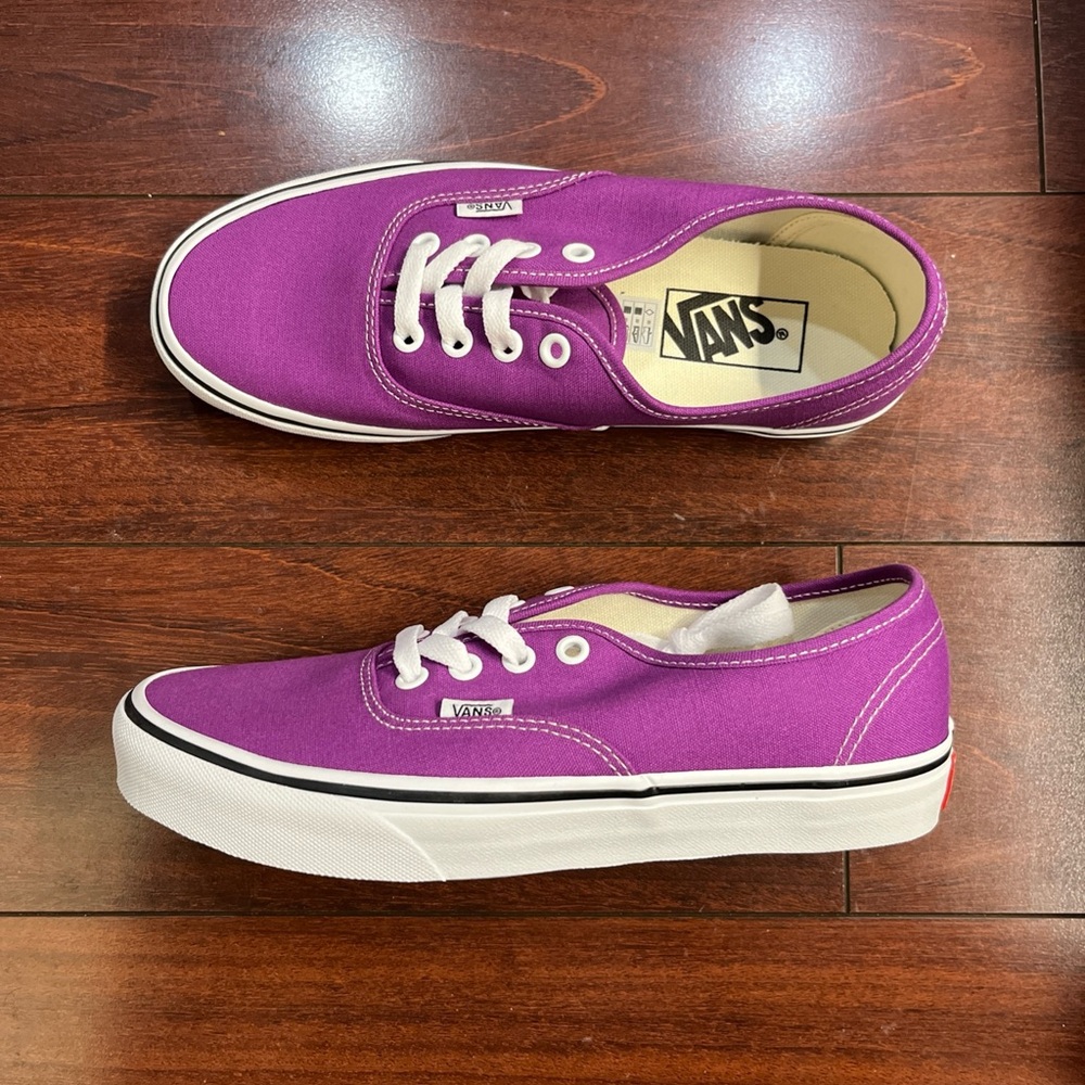 Womens 7.5 Vans Authentic Color Theory Willowherb Low Top Shoe Sneaker HALF BOX - Picture 8 of 16